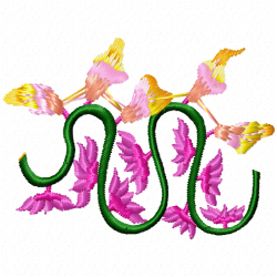 Flowers And Tree Embroidery Design 11 Flowers And Tree Embroidery Design 11